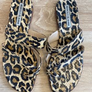Manolo Blahnik cheetah sandals